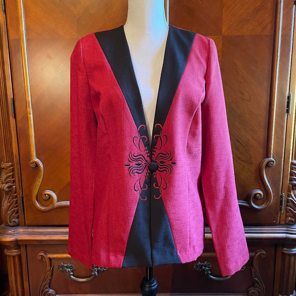 Red and Black "Perceptions" Jacket